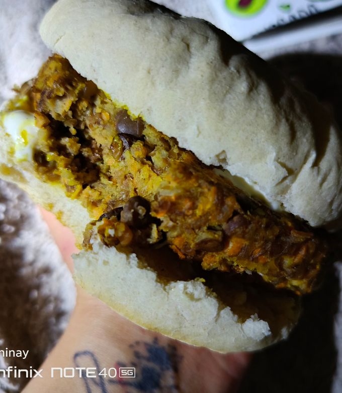 Una foto de Hamburguesa de Lentejas y Zanahoria