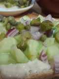 Mon merveilleux toast tartare concombre
