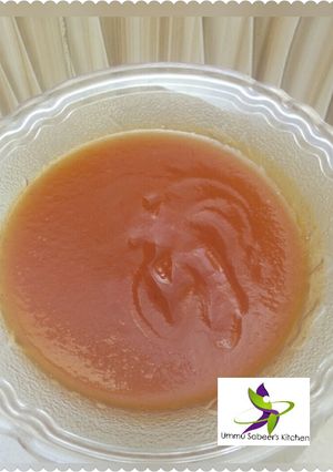 A picture of Home made ketchup.