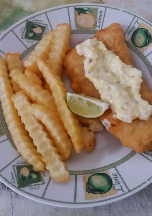 Foto resep Easy Fish n' Chips (no soda)