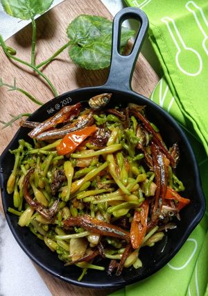 Foto resep Tumis Teri Bunga Pepaya