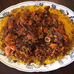 A picture of California Farm Ham Shank Pulao.
