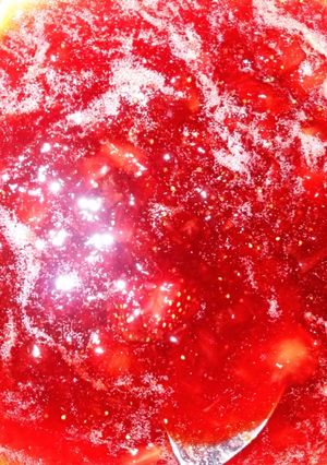 Foto resep strawberry sauce/ strawberry jam