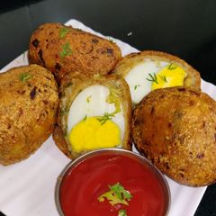 A picture of Egg kabab recipe egg potato kabab.