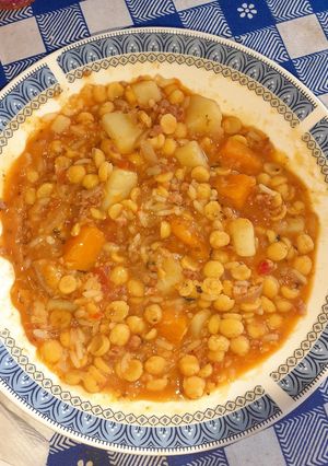 Una foto de Garbanzos delisa