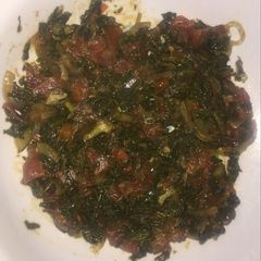 A picture of African vegetable (managu).