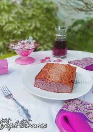 Foto resep Brownies Ungu (Coklat ungu)