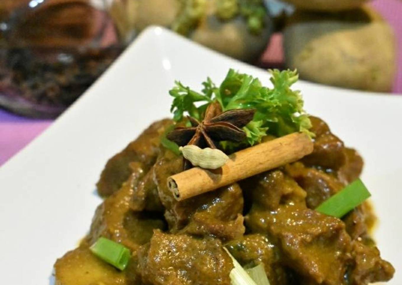 Casserole daging dengan kentang