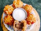 Sabudana Vada with coconut filling
