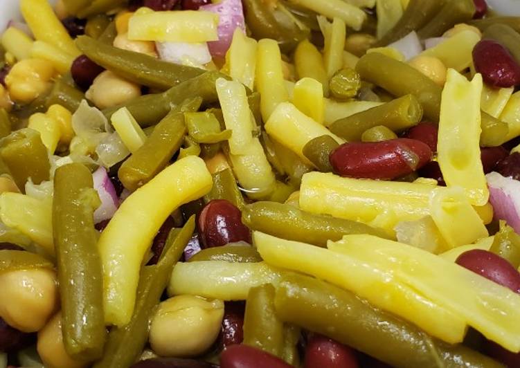 Easiest Way to Make Super Quick Homemade Bean salad