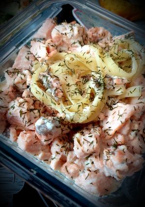 Une photo de Tagliatelles au saumon version light