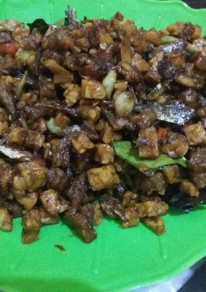 Foto resep Orak arik tempe ikan asin