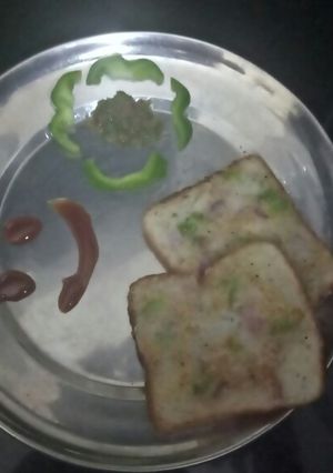 A picture of Bread pizza.