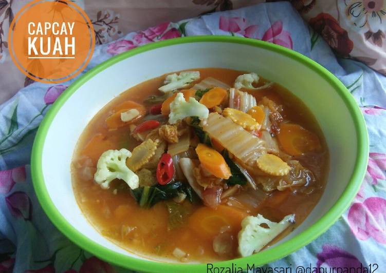 Cara Gampang Membuat Capcay Kuah Bumbu Iris Simpel yang Lezat Sekali