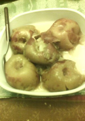 Una foto de Manzanas asadas