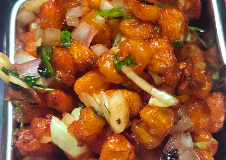 How to Prepare Homemade Pinku panda crispy corn chat