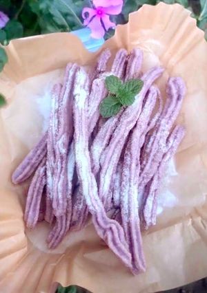 Foto resep Churros Ubi Ungu