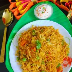 A picture of Seviyan Tawa Pulao(no onion garlic).