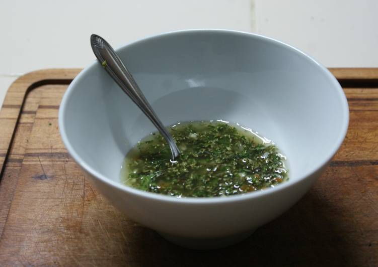 Steps to Prepare Speedy Spicy Chimichurri Sauce