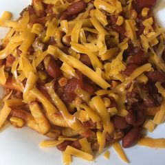Chili cheese fries A picture of Chili cheese fries.