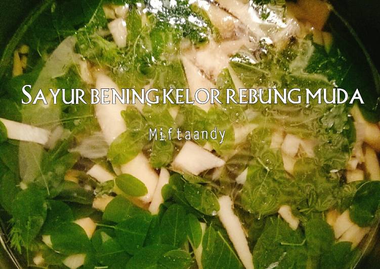 Sayur bening kelor rebung muda