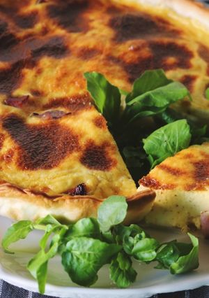 Foto de Quiche de Bacon com Queijo Cremoso de Cabra