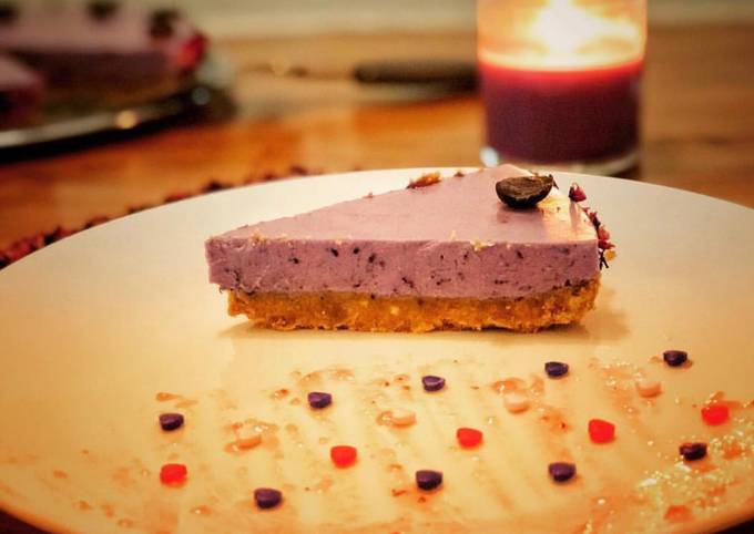 Steps to Make Super Quick Homemade Blueberry cheesecake
