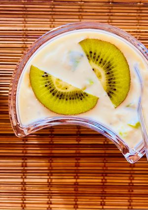 A picture of Kiwi 🥝 Shrikhand 😋 With Fresh Festive Flavours ❣️.