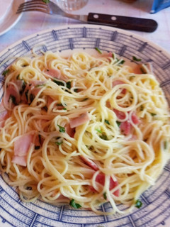 Una foto de Salsa carbonara diferente