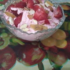 A picture of Strawberry Ice-cream.