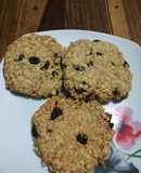 Galletas de mantequilla, avena y pasas