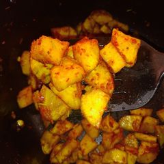 A picture of Sauteed sweet potato.