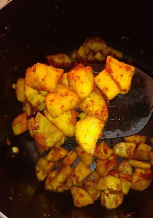 A picture of Sauteed sweet potato.