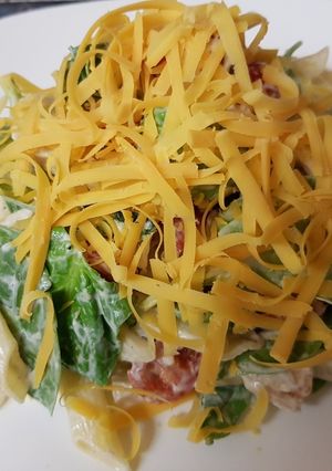 A picture of My Loaded Chicken Pasta.