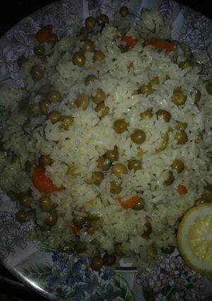صورة لوصفة رز وبازيلا وجزر