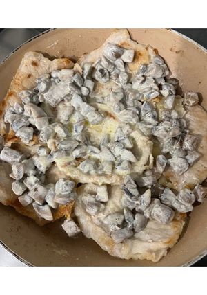 Foto di Scaloppine di Lonza con panna e funghi Champignon 🍄🟫