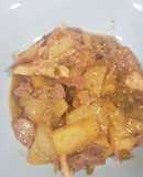 Estofado de pollo y ternera