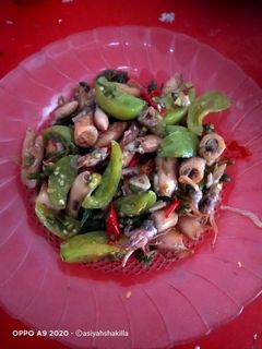Foto resep Cumi Asin Cabe ijo dan tomat ijo