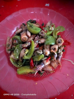 Foto resep Cumi Asin Cabe ijo dan tomat ijo