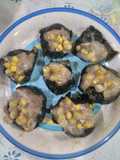 Vegan Rice Paper Oyster & Corn Siomay🍄🥬(rumput laut jamur tiram)
