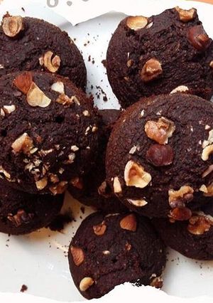 Una foto de Muffins de chocolate y remolacha