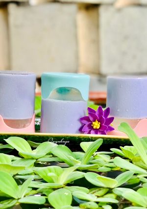 Hình của món Sữa chua hoa đậu biếc.