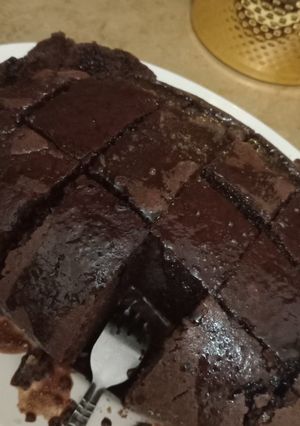 صورة لوصفة كيكة الشوكولاته الهشة اللذيذة