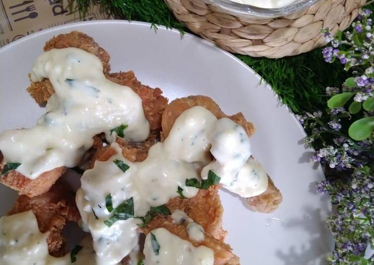 Resep Ayam Goreng Saus Butter Lemon, Sempurna