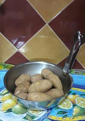 Foto principal de Las papas asadas al microondas para la cena 🍟🌃🤗🖒🍽