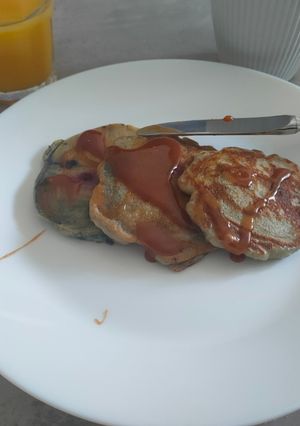 Una foto de Minitortitas, fácil, para congelar 🥞🫐