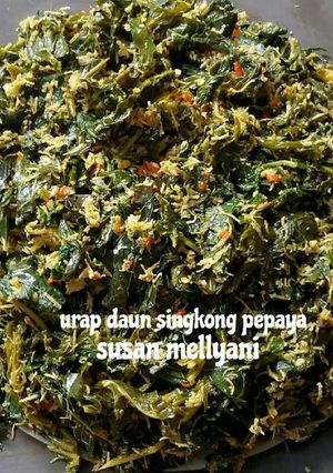 Foto resep Urap daun singkong & daun pepaya 🍀🌿