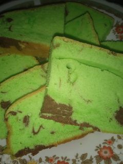 Foto resep Bolu Marmer Pandan