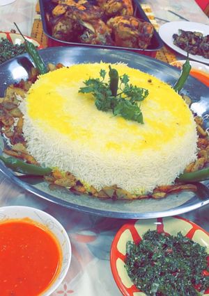 صورة لوصفة أرز بالزعفران