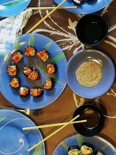 Una foto de Sushi casero